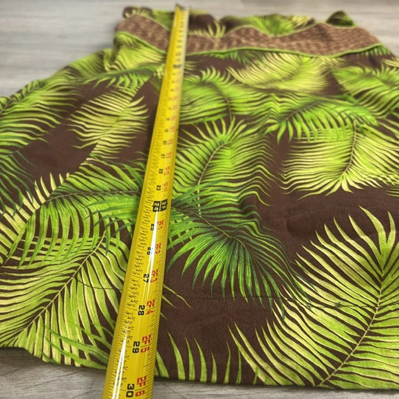 EUC Free People Tropical Palm Fern Strapless Swing Dress Size 12 - Picture 7 of 11